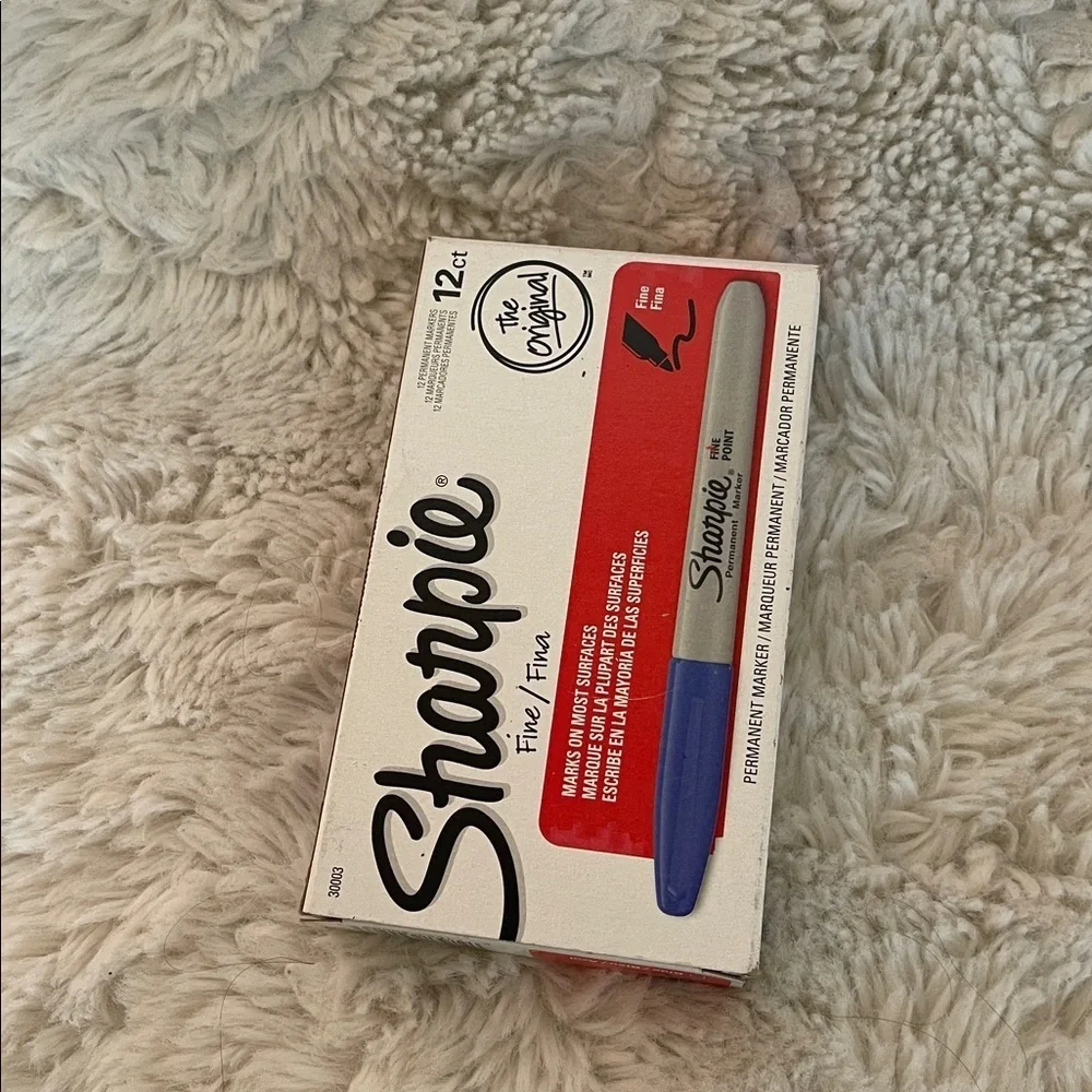 Sharpie Permanent Markers 12ct Blue